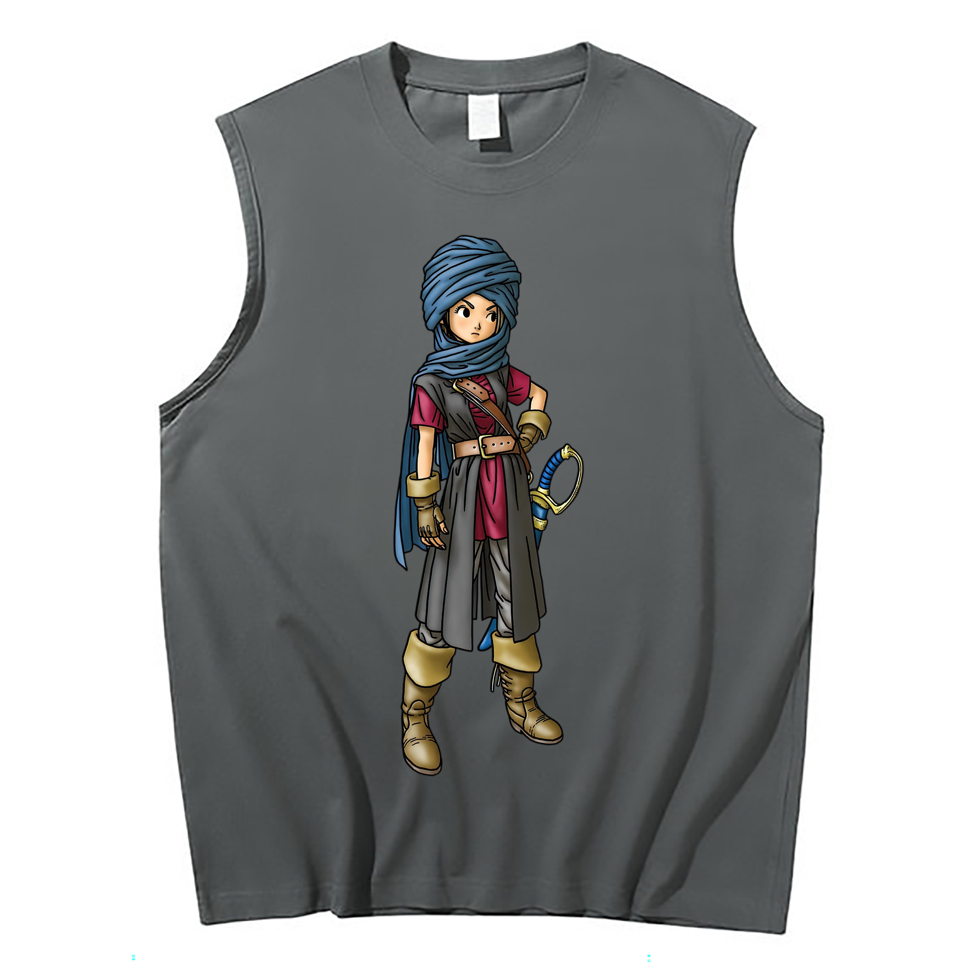 （画像用） ドラゴンクエスト Doragon Kuesuto Dragon Quest コットン100％タンクトップ（フロントプリント）
